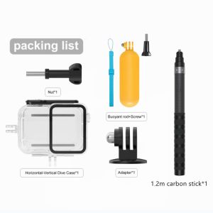 45M Waterproof Housing Protective Cover Dive Case for Insta360 Ace Pro 2/Pro Horizontal and Vertical Diving Shell Sports Camera Accessories
