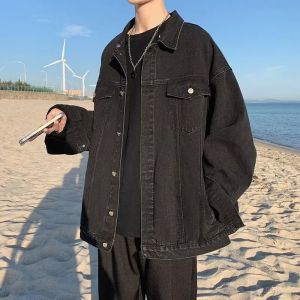 Oversize Parka Denim Jacket Coat Men 2024 Autumn and Winter New Arrival Loose Fashion Brand High Street Handsome Tops