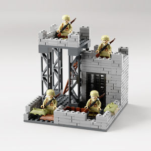 Special Forces Soldier Mini Figures War Toy Soldiers Fort Tower Sentries Military Base Building Blocks for Kids above 6 Years
