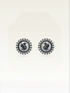 Swarovski | -style Pearl Imitation Swan Earrings