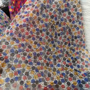 Kain organza bordir antik (harga per 1/2m)