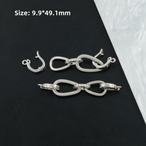 Strong Color Retention 18K Gold Plated Chain Double Bead End Buckle Handmade DIY Materials Jewelry Accessories Bracelet Necklace