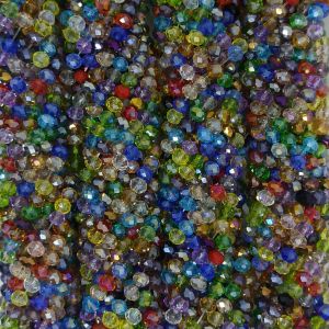 KRISTAL 6 MM "WARNA LENGKAP"Kristal bakpau 6 mm Kristal Ceko 6mm kristal rentengan kristal bakpao kristal Ceko kilap batu kristal Ceko manik kristal ceko bahan kerajinan tangan bahan kerajinan tangan lengkap