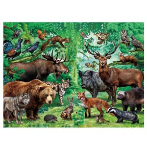Jigsaw Puzzle for Adults 500/1000/1200/2000PCS Wild Animals Scenery Paper Puzzle Home Wall Decoration Gift Idea