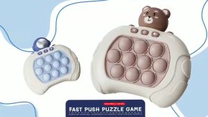 Childrens Speed Push and Play Game Console Game Puzzle Challenge Decompression Gopher Training Baby Boys and Girls Focus on Toys