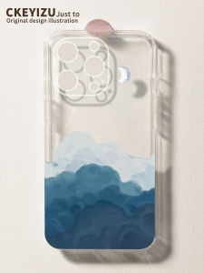 Applicable to Apple 13 Phone Case New Arrival Iphone15pro Max Simple Landscape 14plus Straight Transparent 12mini Soft Silicone 11pro All-Inclusive XS/XR Drop-Resistant 7/8P Ultra-Thin 6SP