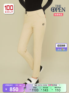 the Open Golf Womens Straight Leg Pants Slim Fit Autumn Versatile Golf Sports Wear Casual Straight Tube Trousers for Ladies