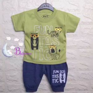 BOBOBAM BAJU BAYI LAKI LAKI SETELAN ANAK COWO LUCU STELAN COWOK 6 12 BULAN KEREN TRENDY KEKINIAN FUNTASTIC HEWAN