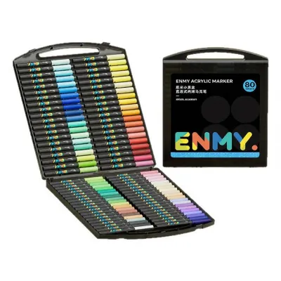 ENMI | Quick Drying Washable Non-Blending Markers 80 Colors