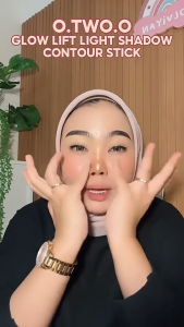 O.TWO.O Contour Highlighter Stick 3D Make Up Look Sculpted Light and Shadow 2in1 Waterproof Long Lasting