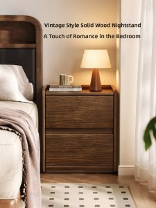 MR ART | Walnut Antique Style Storage Cabinet