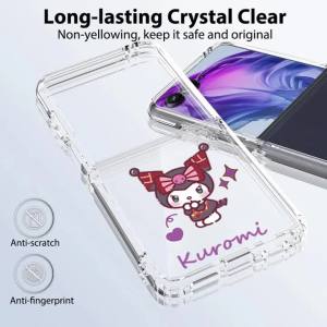 Sanrio | Kawaii Sanrio Kitty Kuromi Clear PC Hard Case For Motorola Razr 70 Ultra 60 50 Razr 2026 2025 Plus 2024 Anti-Falling Cover Funda