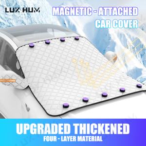 Car Magnetic Windshield Snow Cover 5-Layer Waterproof Windproof Windscreen Protection Cover Universal Snow Shield for SUV/Sedan