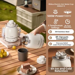 Midea | Portable Electric Kettle Heating Water Travel