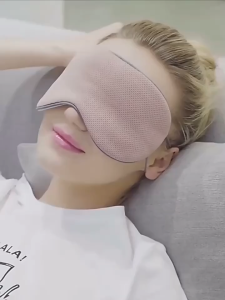 MiraLife Bịt mắt ngủ 2 mặt miếng che mắt ngủ cao cấp 2 mặt ấm mát có có quai đeo điều chỉnh