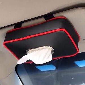 Ideally Universal Car Leather Tissue Box Holder For Car Front Sun Visor Universal Leather Kotak Kertas Tisu Untuk Kereta Sun Visor