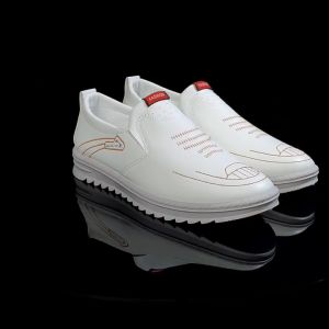 "100% Kulit Sepatu Pria Import Casual Kulit Kerja Kantor Santai Fashion Slop Formal BROWN