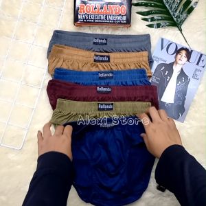 Cd Cowok Dewasa isi 3pcs Sempak Celana Dalam Pria dalam Box Model Polos Nyaman Murah