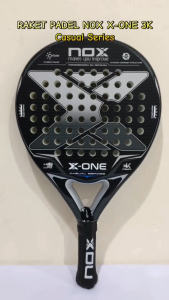 Raket Padel Carbon NOX X ONE 3K Fiber Casual Series 3D / Raket Padel Carbon Nox X One 3K Rough Surface