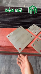 Bản mã sắt (có 4 lỗ) nhiều kích thước 10 12 15 20 vuông cạnh