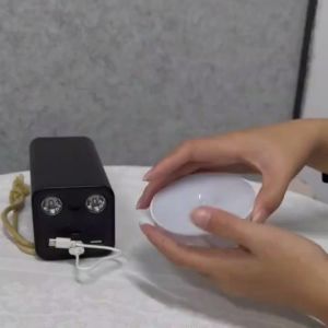 เซ็นเซอร์อินฟราเรดร่างกายมนุษย์อัจฉริยะไฟกลางคืนไร้สาย LED โคมไฟตั้งโต๊ะแม่เหล็กด้านนอก