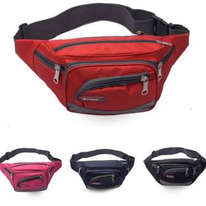 Waist Bag Nylon Waterproof Multifunction Mobile Bags Sling Riding Belt Bag