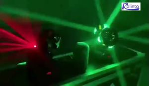 double-head/three-head geko led disco lights with beamstrobe and laser effect， Disco Light Laser Dual Head - Rgbw Beams