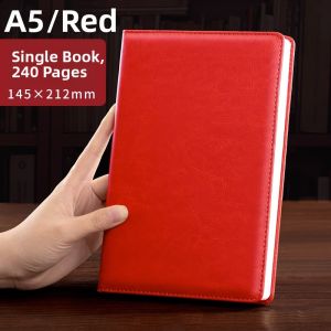 Leather Snap Closure Expanded Notebook