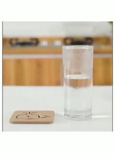 Anti-Heat Wooden Fiberboard Anti Scalding Anti Skid Coaster Cup Placemats Pelapik Gelas Pelapik Makanan 隔热垫