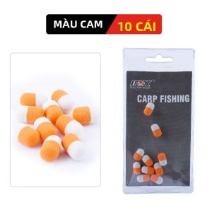 Mồi Câu Cá Chép FTK 10 Cái 13mm Mồi Nổi Dạng Viên Xốp Nhiều Màu Kiểu Trụ Dùng Cho Cần Câu Zig Rig Phụ Kiện Câu Cá.