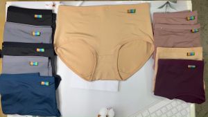 กางเกงชั้นในสตรี#168 ชุดชั้นในสตรี ราคาโรงงาน! ใส่สบาย เย็นสบาย ไม่อับชื้นในฤดูร้อน มี 6 สี XL: 40กก.-50กก. XXL: 50กก.-65กก. XXXL: 60กก.-75กก.