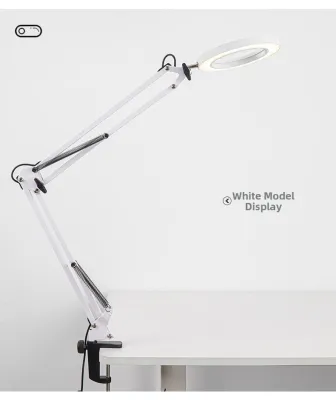 Eyes-Protecting Reading Study Lamp Magnifying Glass Task Light