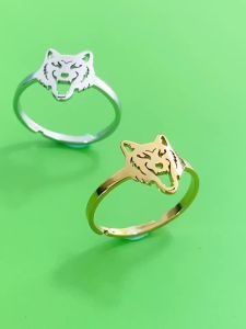 fashion Stainless Steel U Shape Geometric rings for women Simple Horse Shoe adjustable open rings Jewelry gifts 2024 Fashion Sta