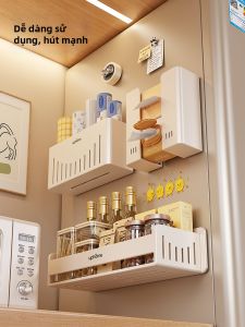 Auzzo | Magnetic Fridge Organizer Large Capacity Storage Shelf