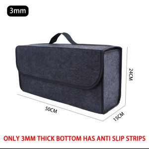 YONGRUN 1/2pcs Car Felt Box Car Folding Storage Bag Car Trunk Tool Storage Box Car Interior Sorting And Storage Bag Auto Parts