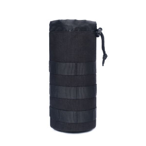 Tactical Molle Water Bottle Bag Outdoor Hiking Camping Drawstring Holder Multifunction Bottle Storage Pouch Pocket