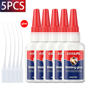 LOOLIFL | LOOLIFL High Strength Welding Oily Super Glue strong Universal Clear Non-Marking Repair Adhesive Instant Quick Dry Bonding tool