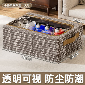 Foldable Drawer Type Shoe Box under Bed Storage Organizer Dustproof Boot Rack Space Saving Shoe Cabinet for Home Organization