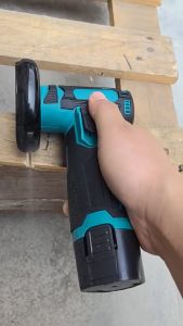 Electric Angle Grinder Wireless Grinder Handheld Cutter for Cutting Polishing Ceramic Tile Wood Stone Steel With Brush