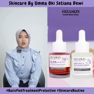 Combo Serum Ozzaskin Dark Spot & Anti-Aging Serum Vit C and Carica dan Exfoliating Peeling Serum