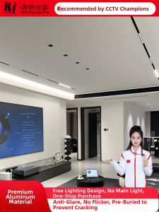BOOMING LIGHTING | Recessed Mount Magnetic Track Lighting Home Pre-installation General Lighting