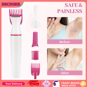 DECINIEE 5 In 1 Women Hair Removal Shaver Female Electric Shaving Machine Mini Trimmer Razor Bikini for Eyebrow Underarm Clipper Epilator