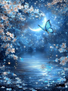 500/1000/1200/2000PCS Jigsaw Puzzle Moon Butterfly Flower Landscape Art For Adults Great Weekend Relaxation And Family Fun Gift