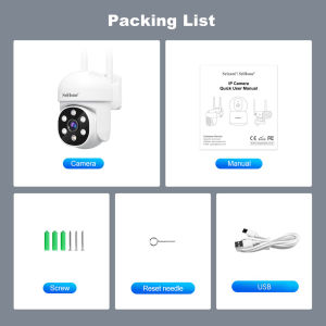 Srihome Wireless Monitoring Camera PTZ AI 1080P Home Security Camera Night Vision Human Detection Video Surveillance CCTV SH061