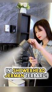kepala hand shower pijat turbo 3F putar hitam erdo