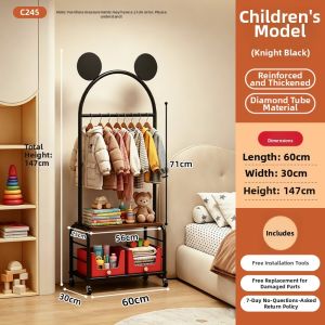 QYLIFE | Movable Multi-functional Cartoon Simple Hat and Coat Rack