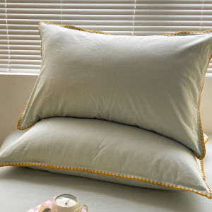 Pure Cotton Pillowcases Washed Mens Pillow Covers Pair 48x74 Full Cotton Single High End Pillow Core Inner Case Home Use