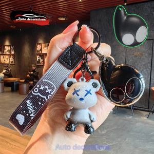 Toyota keychain suitable For Toyota car key cover Toyota keychain bear keychain Cobra car alarm Toyota car key case car keychain for Toyota