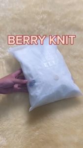 Camella | Berry Knit Cardigan Outerwear Rajut