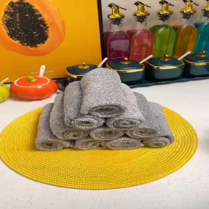 Khăn Lau Bếp Sợi Tre Đa Năng Siêu Thấm Vải Lau Kính Giẻ Lau Tay Hai Mặt Chất Liệu Mềm Mại Kích Thước 25X25 Cm